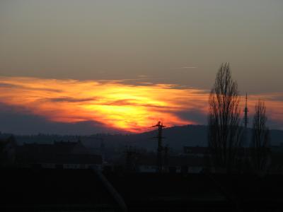 Sonnenuntergang im Westen